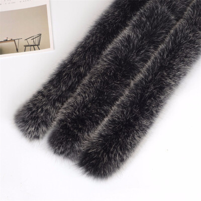 

Real fox fur scarf 100 Genuine 70cm winter fur collar for men womens clothing hot selling neck wear