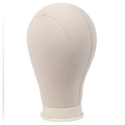 

WYF100 Cork Canvas Block Head White Mannequin Head Wig Making Display Styling Head