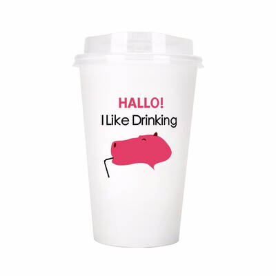 

OTOR 12oz16oz Paper Coffee Tea Cup Disposable Tableware For Cafe Shop Wedding Babyshower Children Birthday Party 1000pcs