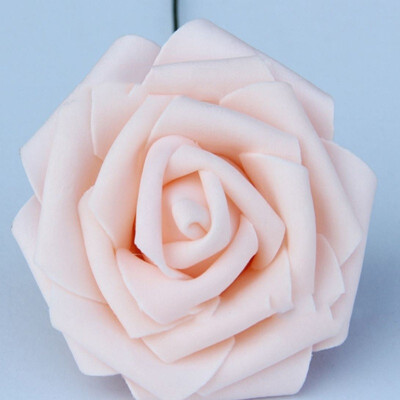 

5 Heads 8CM Artificial Rose PE Foam Flowers Dly Bride Bouquet Wreaths Wedding Home Decorative Charming Flowers