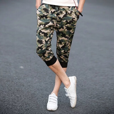 

Slim mens cropped pants casual running mens sports shorts casual running pants