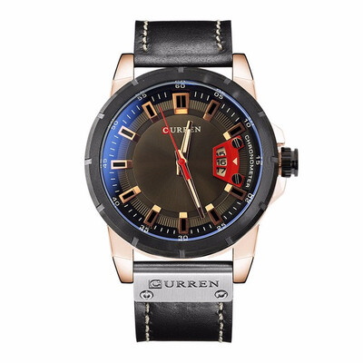 

CURREN 8284 Watch Men 2017 NEW Fashion Casual Brand Quartz Watches Man Clock leather Relogio Masculino