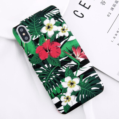 

Strawberry Flower Phone Case Pineapple Back Cover Hard PC Case For iPhone 8 7 6 6s Plus