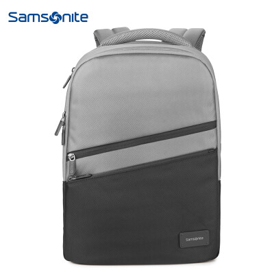 

Samsonite BEVEL men&women shoulder bag multi-function business backpack travel bag computer bag TR018001 gray black