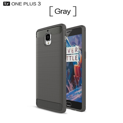 

Goowiiz Phone Case For OnePlus 33T Fashion Slim Carbon Fiber TPU Soft Silicone Prevent falling