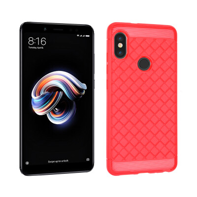 

Goowiiz Luxury Phone Case For Xiaomi Redmi Note 5 Pro Ultra Thin Ventilation Grid Weave Soft Anti fall Full Protective