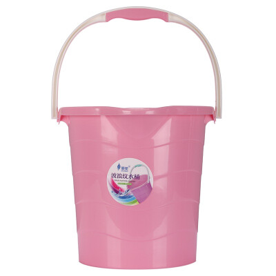 

【Jingdong Supermarket】 Shun Mei plastic bucket 10L portable with water mouth wave pattern bucket SM-2590 pink