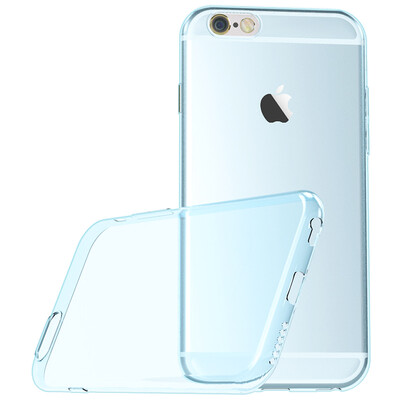 

BIAZE Apple 6 / 6S phone case iPhone6 ​​/ 6S protective cover all-inclusive anti-drop transparent soft shell fresh series JK04- blue
