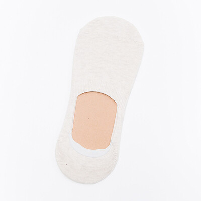 

Men&39s Cotton Pure Color Sicial Gel Anti Skid Soft Socks