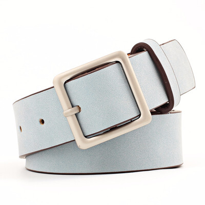 

Women Fashion And Leisure Popular And Retro Square buckle PU Youth Belt