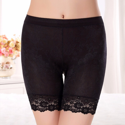 

Safety Shorts Pants Ice silk Seamless Soft And Comfortable Lace Safety Pant For Women Pantiesant For Women Panties