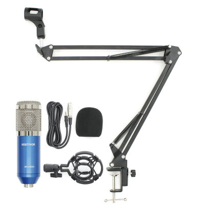 

Professional BM800 Condenser Microphone for computer Cardioid Audio Studio Vocal Recording Mic with Microphone stand