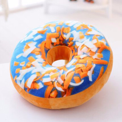 

Cute Soft Plush Pillow Stuffed Seat Pad Sweet Donut Foods Cushion throw pillow covers Case Toys pillowcase poszewka na poduszki