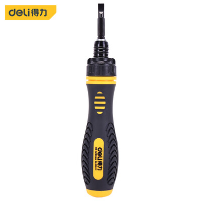 

Deli deli ratchet retractable dual-use screwdriver cross word dual-purpose screwdriver multi-function screwdriver anti-slip batch head DL626011