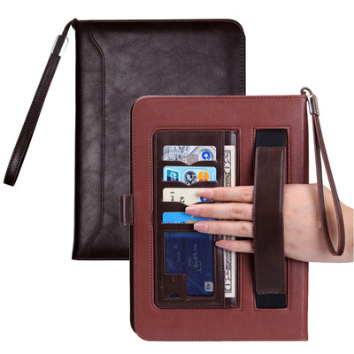 

9,7 дюймов Кожа Flip Стенд Tablet Case для iPad air 1/air 2 9,7 '', тонкий чехол с документ карты карман для Apple iPad 5, 6