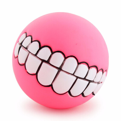 

Cntomlv Funny Pets Dog Puppy Cat Ball Teeth Toy PVC Chew Sound Dogs Play Fetching Squeak Toys Pet Supplies