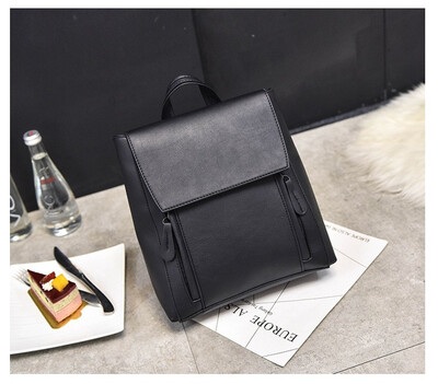 

2017 New Female PU Leather Backpack Simple Bag for Teenage Girls Travel Leisure Travel Fashion College Schoolbag Women Bag