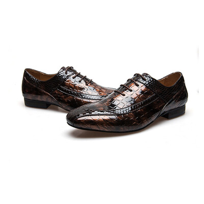 

MeiJiaNa Man Shoes Brand Leather Men Shoes Luxury Oxford Brand Mens Dress Shoes