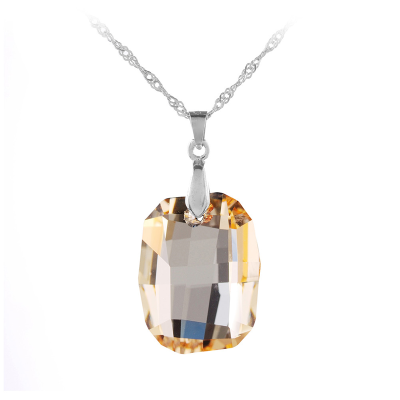 

Aiyaya America&Europen Style High Quality Crystal 10kt Gold Plated Pendant Necklaces Chain