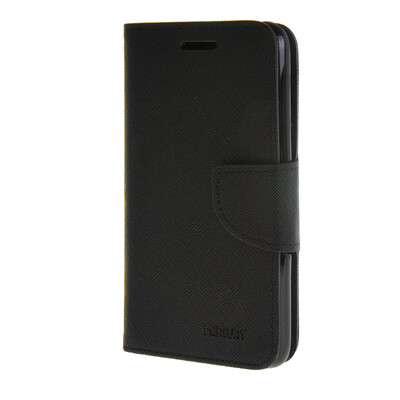 

MOONCASE Splice Color Leather Wallet Flip Card Slot Bracket Back чехол для Sony xperia E4 Black01