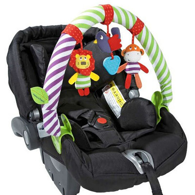 

New 2016 Baby cribs Rattle babyplay Baby Hand Bell Multifunctional Plush Toy Stroller Mobile Gifts infant travel arch