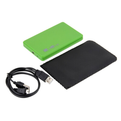 

New USB 2.0 480Mbps Enclosure Case Box for Laptop 2.5' SATA Hard Drive Green