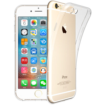 

BIAZE Apple 6 / 6S phone case iPhone6 ​​/ 6S protective cover all-inclusive wrestling transparent soft shell airbag series JK06-transparent white