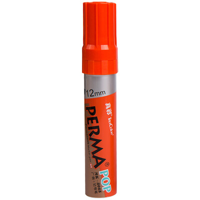 

TRUECOLOR orange quick-drying round pen oily marker big head pen logistics advertising office conference teaching pen single MK3065