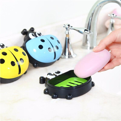 

Cute Cartoon Ladybug Soap Box for Storage