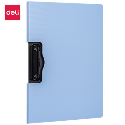 

Deli deli horizontal folding folder folder A4 folder menu clip blue 5011