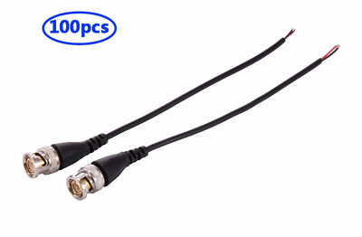

COOLM BNC Q9 connector with cable BNC Patch Cord Transmitter cable For AV CCTV Camera 18CM