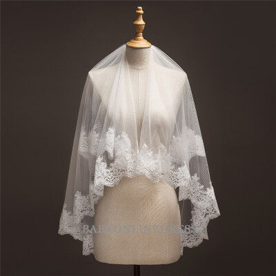 

Big Sale Simple Short Tulle Wedding Veils Cheap 2018 White Ivory 12 M Bridal Veil for Bride for Mariage Wedding Accessories