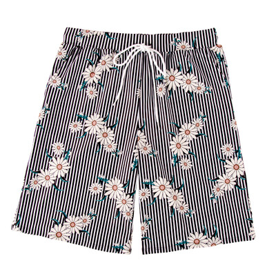 

Yimeishan couple beach pants men loose seaside holiday five points quick dry leisure spa summer beach pants YMS186077 stripe printing