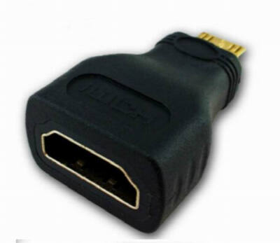 

Huayuan HDMI Male Type C to Female Type A Adapter Connector for 1080p 3D TV HDTV