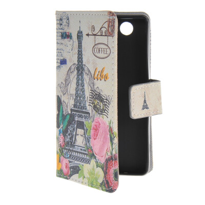 

MOONCASE Pattern Style Leather Side Flip Card Slot Pouch Stand Shell Back Case Cover For Sony Xperia Z3 Compact ( Z3 Mini