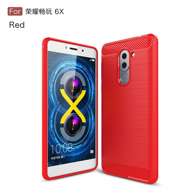 

Goowiiz Phone Case For Huawei Honor 6X PlayMate 9 LiteGR5 2017 Fashion Slim Carbon Fiber TPU Soft Silicone