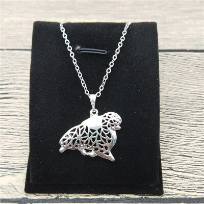 

New Pomeranian Necklace Trendy Style Pomeranian Pendant Necklace Women Fashion Pet Jewellery Animal Dog Jewellery