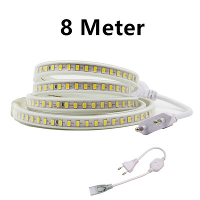

220V 120Ledm Led Strip light 5730SMDSuper Bright 1m2m3m4m5m10m20m WhiteWarm White Waterproof Led Light With EU Plug