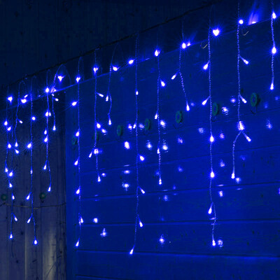 

JULELYS 10 x 065M 320 Bulbs LED Curtain Lights Christmas Garland Window Outdoor LED Lights Decoration For Wedding Holiday Party
