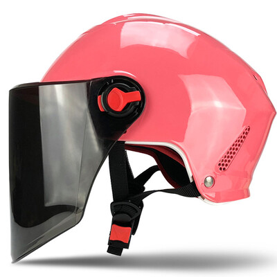 

Dade daide 618 electric bicycle helmet male electric car helmet female sunscreen four seasons half helmet summer battery car full face helmet code pink