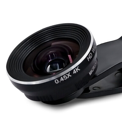 

C&C gold mobile phone lens wide angle macro fisheye three-in-one apple universal professional photo SLR external camera HD black