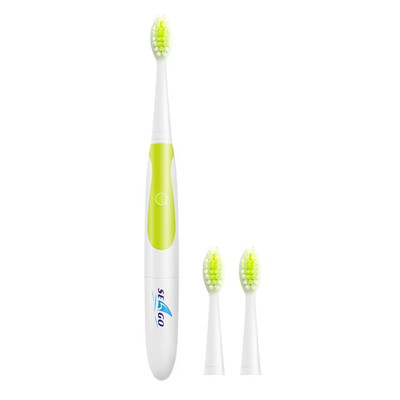 

Portable Waterpoof Slim Electric Tooth Brush Battery Operated Electric Sonic Toothbrush 3 Brush Heads for Adult Oral Care