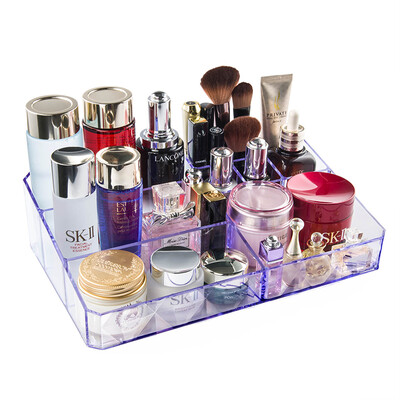 

Jinlongxing Glosen cosmetic storage box large shaking sound with the same makeup box creative desktop jewelry lipstick storage box purple B2201