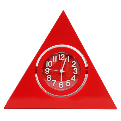 

Pearl Star PEARL alarm clock creative student clock childrens bedroom bedside table alarm table fashion triangle clock living room silent clock alarm PG1100 red