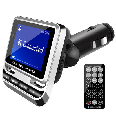 

Large screen multi-function car speaker radio transmitter mp3 Bluetooth player card U disk with remote control music Handsfree