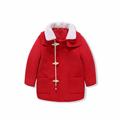

Childrens woolen coat thickened&cotton Boys Woolen jacket