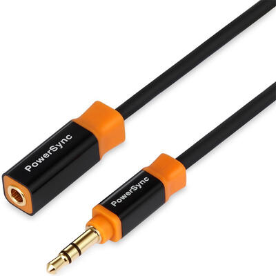 

(PowerSync) 35-KRMF30 3,5-мм стереоэлементный удлинитель кабеля от мужчины к женскому 3 м