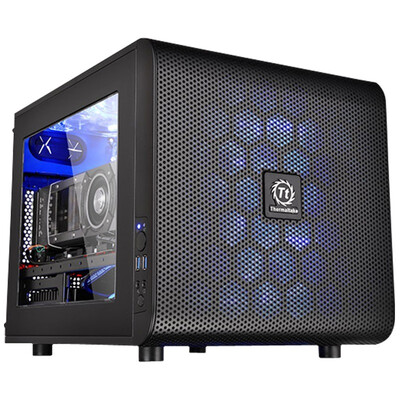 

Tt (Thermaltake) Ядро V21 черные горизонтальные шасси (Шасси MATX / отслаивание тепла / боковая панель объектив / поддерживают длинные карты / двойная У3 / игра охлаждение шасси)