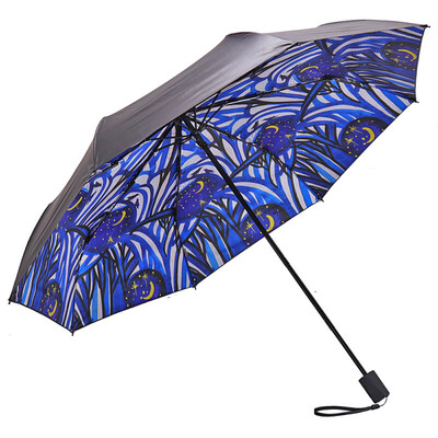 

Paradise umbrella full blackout vinyl transfer quiet starry three fold small black umbrella umbrella umbrella blue blue 30608DLCJ free steam eye mask