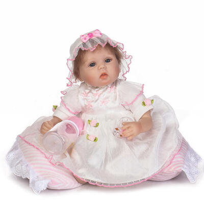 

Silk Baby Rebirth 42cm Real Dolls Rebirth Toys Girl Life Rebirth Baby Birthday Gift Princess Doll